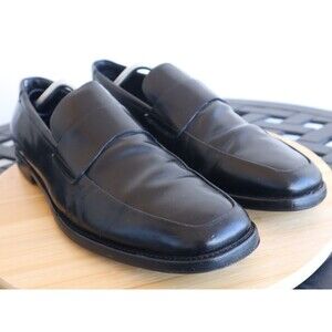 Vintage PRADA Black Leather Penny Loafers Shoes Men’s Size UK 10.5-US 11.5-EU 45